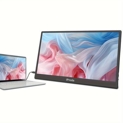 "TEMU 120hz Portable Monitor, ""1080p Fhd Gaming Screen, Suitable For Laptops, Ps5/4, Pc Second Monitor"