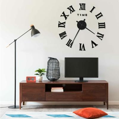 TEMU Xxl Modern Wall Clock - For Home Decor, Living Room & Bedroom Image