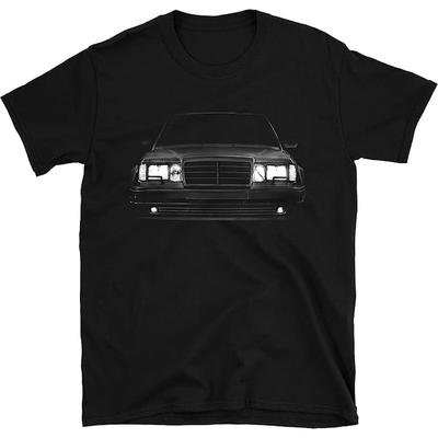 TEMU Mens Sports And Leisure T-shirt Classic Deutsche Auto Headlights Glow T-shirt 100% Cotton Image