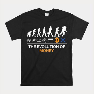 TEMU Of Money Graphic T-shirt - Black Casual Short Sleeve Cotton Tee With & Ripple Xrp Design, 220g, Casual Attire Image