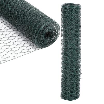 TEMU Wire Mesh Roll Galvanized Hardware Cloth Metal - 1/2 Inch Mesh, 27x27cm/1.06x1.06in - 6-corner Fence Galvanized Hexagonal Mesh -resistant Fencing For Chicken Coops, Rabbit Cages, Garden Fence Image