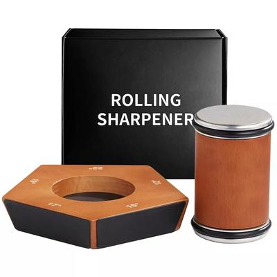 TEMU Knife Sharpener With 12°~ 22° Five-sided Magnetic Holder 400# 1000# Kitchen Tool Image
