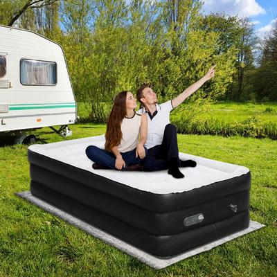 TEMU Air Mattress Camping For 1 Person, Self-inflating Air Bed Inflatable Mattress With Built-in Electric Pump With Carry-on Bag, For Home Use Image