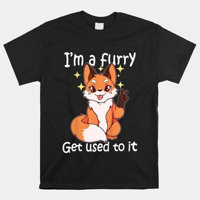 TEMU Cute Furry Im A Furry Get Use Shirt 2024 Men's Casual Short-sleeved T-shirt 220g Image