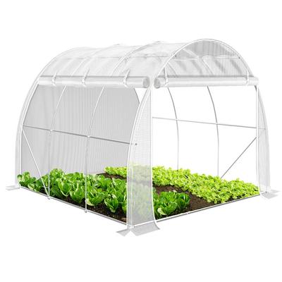 TEMU Vounot Garden Tunnel Galvanized Steel High Density Pe Anti-uv With Zipper Roll-up All Ideal For Growing Fruits Vegetables And Flowers Image