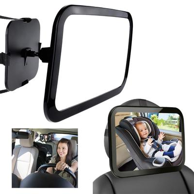 TEMU Car Mirror, , Adjustable Elastic Straps, Rear Seat Mirror, Rear View Mirror, Car Rear View Mirror For Seat Image