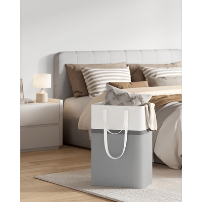 TEMU Bottle Collection Basket Set Of 2, 75l Foldable Laundry Collector, With Long Handles, Easy To Carry And Clean, For Bedroom Bathroom Image