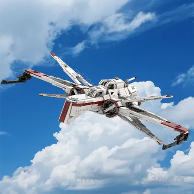 NEUE Raumschiffe ARC-170 Starfighter Bausteine Ziegel Modell Moc-75355 DIY Kreative Montage Image