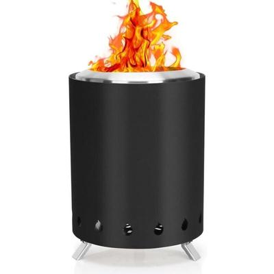 18 cm rauchfreie Tischfeuerstelle mit Tragetasche, Mini-Feuerstelle für den Außenbereich mit Image