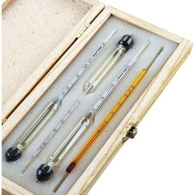 Ymyny - Crediri Professionelles Alkoholmessgerät – 3er-Set Hydrometer mit 0-100 % Graduierung + Image