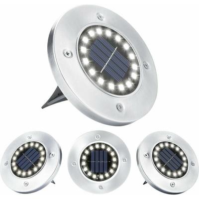 Solar-Gartenleuchte, 4 Stück, 16 LEDs, für den Außenbereich, Solarleuchte, wasserdicht, Image