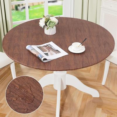 Linghhang - Runde Tischdecke mit elastischem Rand, wasserdichte und ölbeständige Tischdecke, für Image
