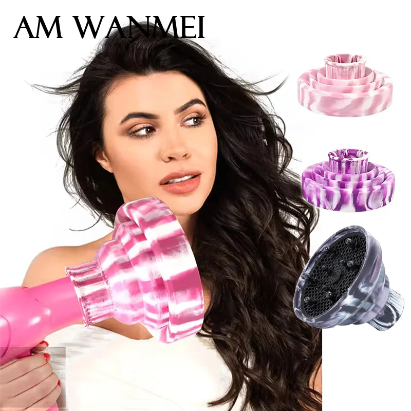 1 stücke Salon Mischfarbe Silikon Haartrockner Diffusor Abdeckung Einstellbare Temperatur Beständig Dispersion Trocknen Haar Styling Werkzeuge Image