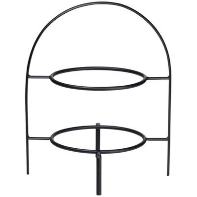 Asa Etagere 2-stufig für Dessertteller, schw ligne noire Image