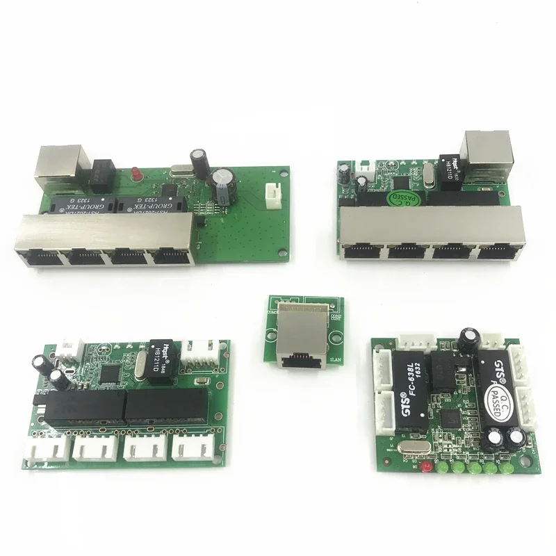 5-Port-Ethernet-Switch-Platine für Ethernet-Switch-Modul 10/100 Mbit/s 8-Port-PCBA-Platine OEM-Motherboard Asic Miner Image