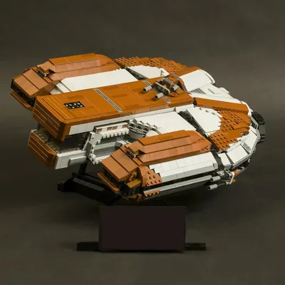 3173PCS Star Movie MOC UCS Knights of the Old Republic Ebon Hawk Dynamic-Class Freighter Model DIY Image