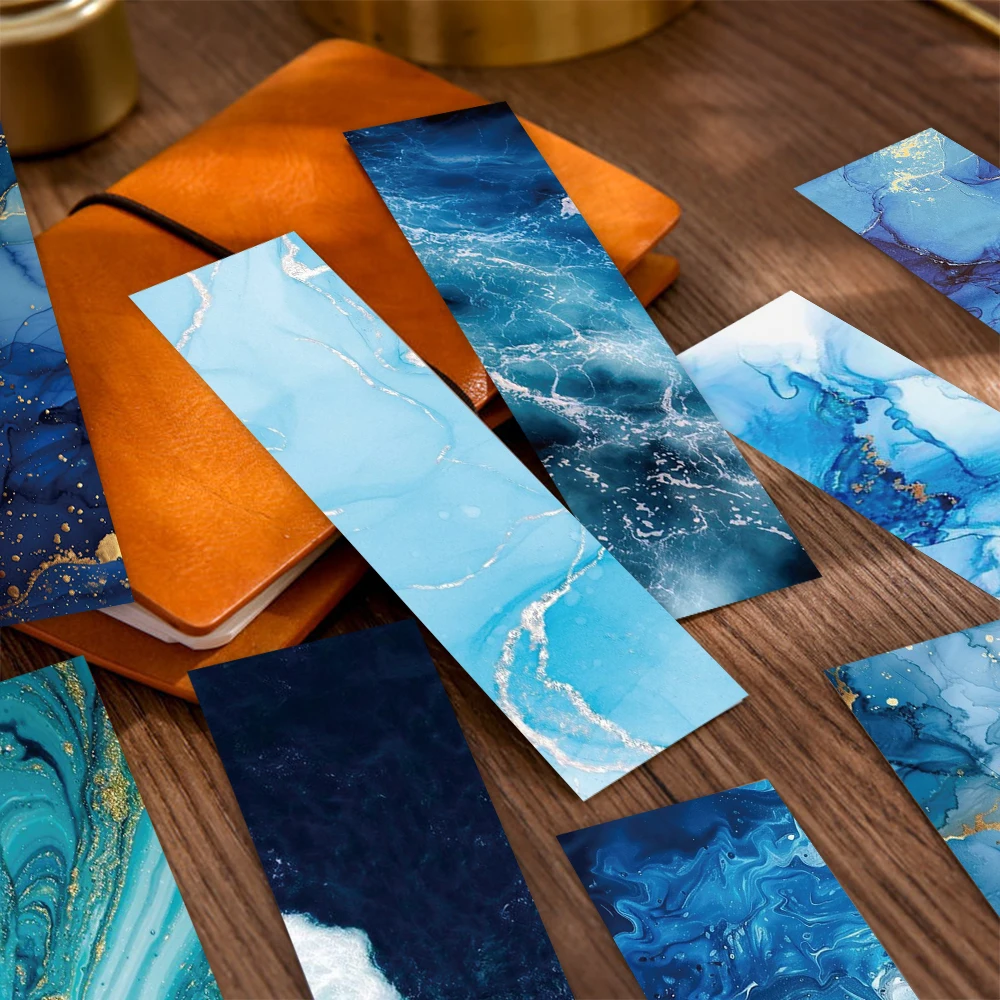 30PCS Ozean Thema Lesezeichen Graffiti Stationäre Papier Seiten Bücher Lesen Liebhaber Studenten Schreibwaren Kreative Lesezeichen Image