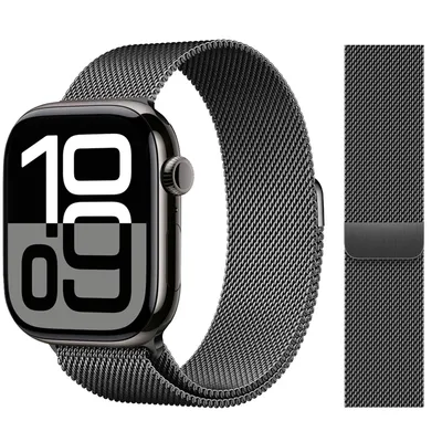 Für Apple Watch 10 Band 9 8 7 SE 5 6 46 mm 42 mm 44 mm 45 mm Ultra 2 49 mm 41 Milanese Loop Image