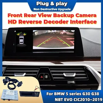 Vorne Hinten Backup Kamera Für BMW 5er F10 F90 F07 F11 G30 G31 G38 2009 ~2018 OEM Bildschirm Plug & Play Einparkhilfe Reverse Kamera