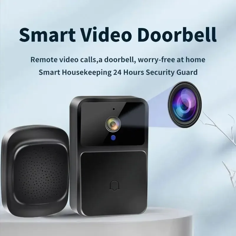 WIFI Video Türklingel Kamera Nachtsicht HD Wireless Smart Home Sicherheit Batterie Türklingel Zwei-wege-gegensprechanlage Stimme Ändern Für Hause Image