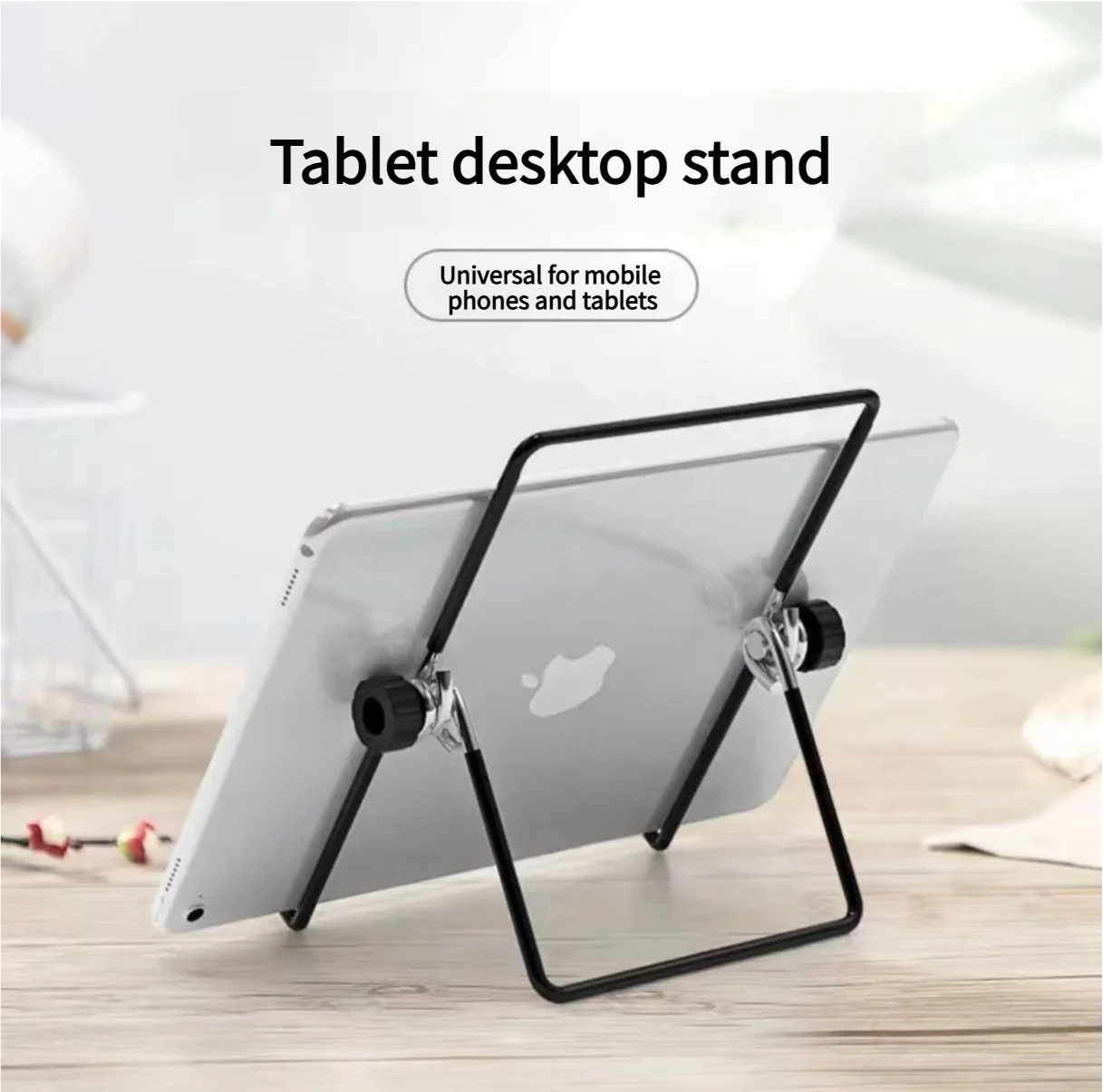 Faltbarer, verstellbarer Telefon-Tablet-Ständer, Desktop-Halter, verstellbare Schreibtischunterstützung, flexibler Telefonständer