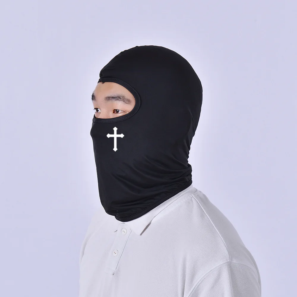 Atmungsaktive schwarze Kreuz-Sturmhaube, Gesichts-Skimaske, perfekt für Fahrrad, Motorradfahren, Wandern, Skifahren für Outdoor-Sport-Werkzeug Image
