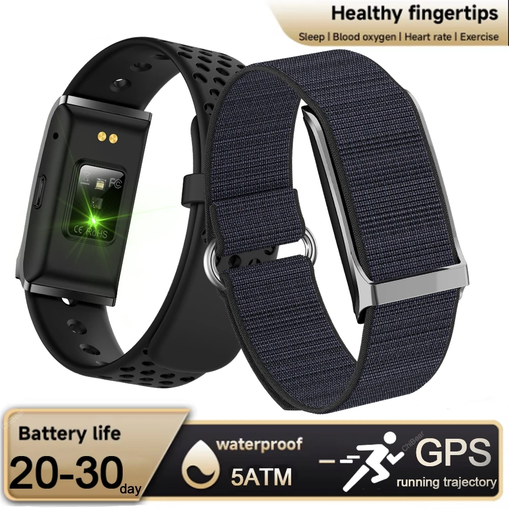 2025 neue Bildschirmlose Smart Uhr Männer GPS Sport Monitor 1 ATM Wasserdichte Damen Smart Armband Gesundheit Überwachung Smartwatch