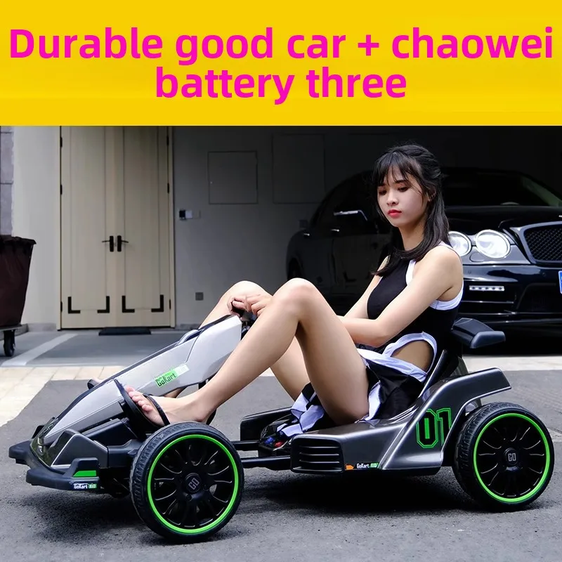 Kart Kinder Elektroauto Allrad Balance Auto Erwachsene Drift ferngesteuertes Auto kann im Kinderwagen für Erwachsene sitzen