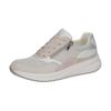 Plateausneaker WALDLÄUFER "H-MARA", Damen, Gr. 5 (38), grau (grau, weiß), Leder, Textil, sportlich, Schuhe, Halbschuh, Freizeitschuh, Schnürschuh in Komfortweite H, Topseller
