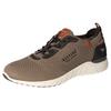 Slip-On Sneaker MUSTANG SHOES, Herren, Gr. 48, taupe, kaffee, Textil, Lederimitat, kontrastfarbene Details, casual, Schuhe, Slipper, Freizeitschuh mit heller Laufsohle