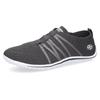 Barfußschuh DOCKERS BY GERLI, Damen, Gr. 39, grau (dunkelgrau), Textil, sportlich, Schuhe, Schlupfschuh, Sneaker, Sommerschuh in lässiger Strick-Optik