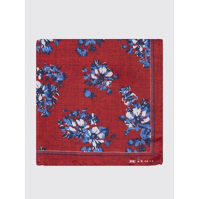 Kiton Pocket Square Men color Red