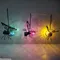 Lampes solaires de jardin, veilleuses de décoration de jardin, fausses insectes, décorations