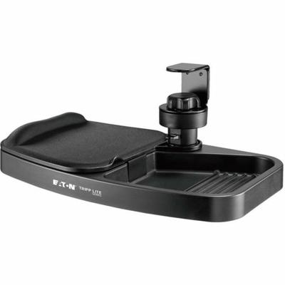 Eaton Tripp Lite Series Under-Desk Clamp Storage Tray W/ Built-In Mouse Pad & Wrist Rest - Mounting Kit - For Mouse - Plastic - Black - Desk-Mountable