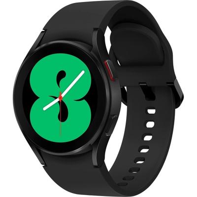 Samsung Galaxy Watch4, 40Mm, Black, Lte - 16 Gb - 1.50 Gb Standard Memory - 1.2" - Android Wear - Bluetooth - Black - Aluminum Case - Health & Fitness - Water Resistant