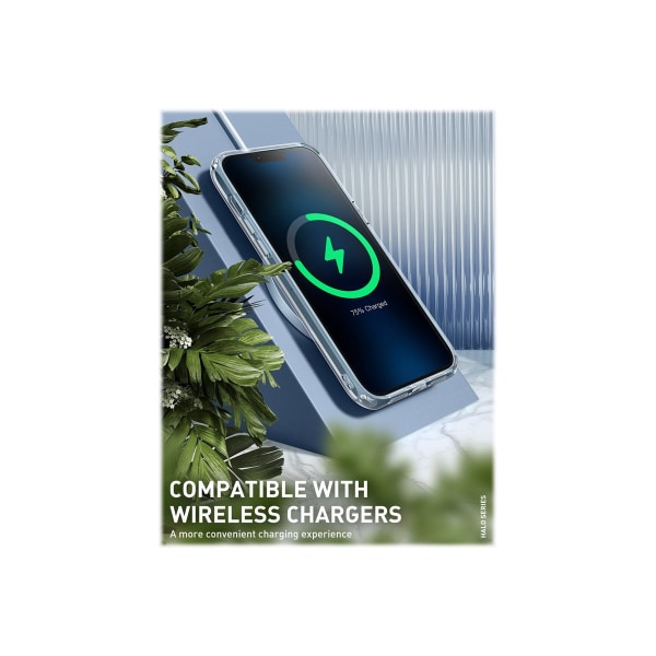 I-Blason Halo - Back Cover For Cell Phone - Snap-On - Thermoplastic Polyurethane (Tpu) - Transparent, Feather Swirl - 6.7