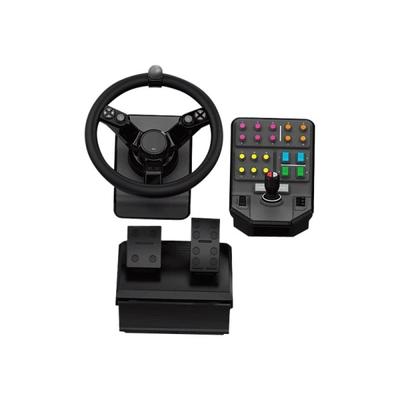 Logitech Heavy Equipment Bundle - Wheel And Pedals Set - Wired - For Pc