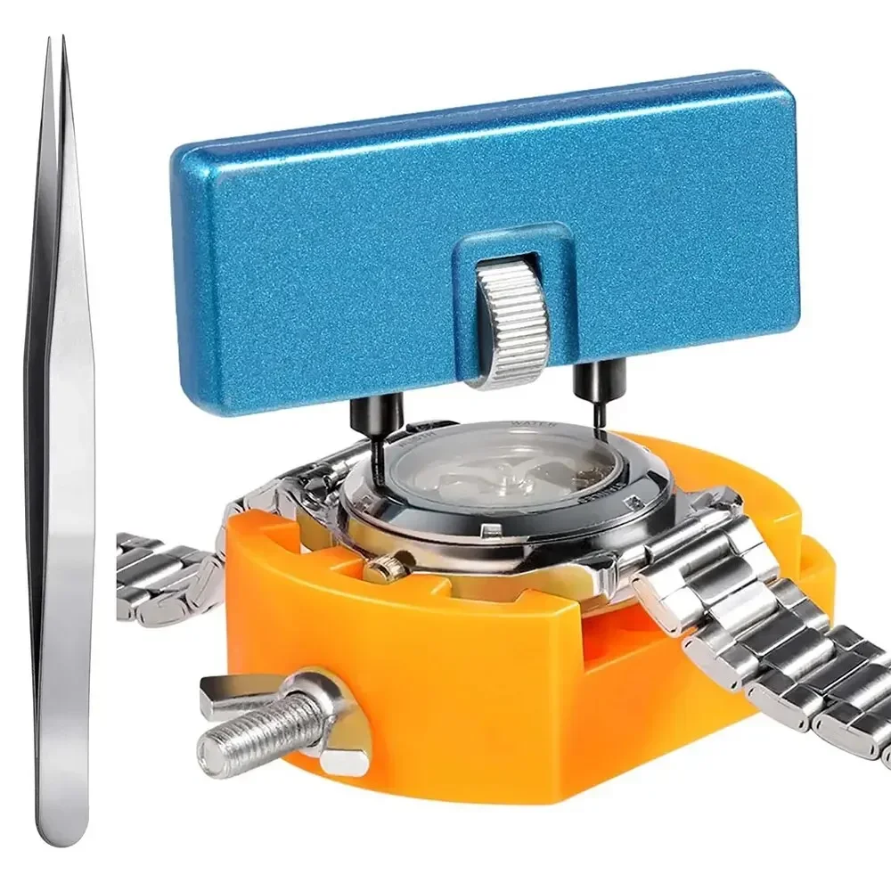 Set di strumenti di riparazione 3 in 1 Strumento per la rimozione della parte posteriore dell'orologio Apri regolabile Dispositivo per la rimozione della cassa posteriore della cassa dell'orologio