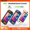 Kinhank Super console K56 Android 14 Console di gioco portatile Touch screen da 5,5 pollici 5000mAh con oltre 50 emulatori per DC/MAME/SS/PSP