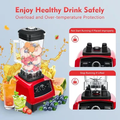 Household Grade Mixer, Juicer Countertop Smoothie Blender 10V Professional Smoothie Maker for Making