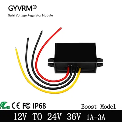Dc 12V to 24V 36V 1A-3A DC power module 12V to 24V 36V Non-isolated booster power converter 12V to