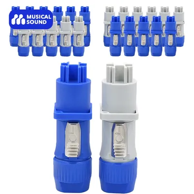 Musical Sound 1/5/20/50 Pieces Powercon Connector Input and Output Set, Suitable for Nac3fca