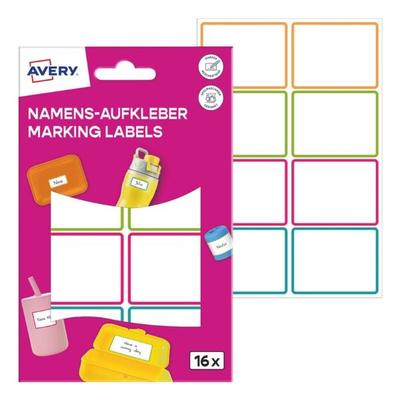 Avery Zweckform 16er-Pack Namens-Aufkleber 48x34 mm Image