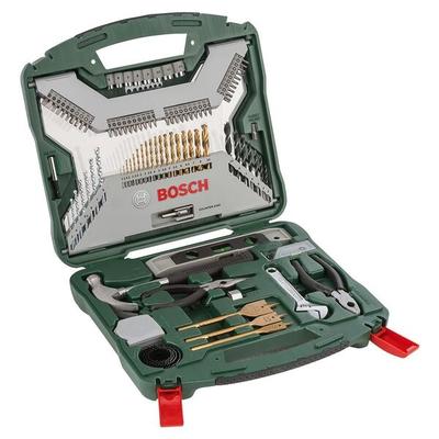 BOSCH Bohrer- und Bit-Set X-Line TiN-beschichtet 103-teilig braun