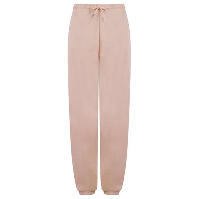 Sweatpants Bebo High Waisted Brushback Fleece Cuffed Joggers in Pink - Amara Reya / 20 - Tokyo Laundry