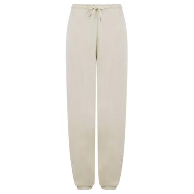 Sweatpants Bebo High Waisted Brushback Fleece Cuffed Joggers in Ivory - Amara Reya / 20 - Tokyo Laundry