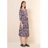 Blusenkleid CECIL, Damen, Gr. L (42), US-Größen, weiß (vanilleweiß), Web, 100% Baumwolle, bedruckt, casual, normal knielang, V-Ausschnitt, 3/4-Ärmel Bündchen, Kleider, knielang