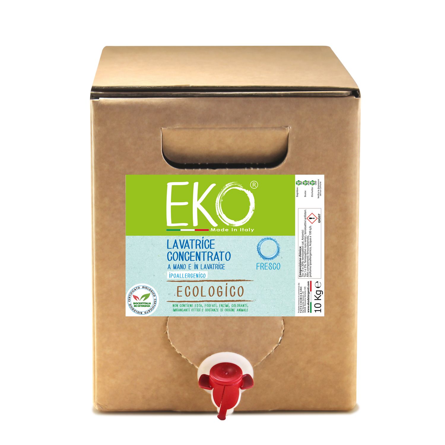 Eko Detersivo Ecologico Lavatrice E Bucato A Mano 10 l