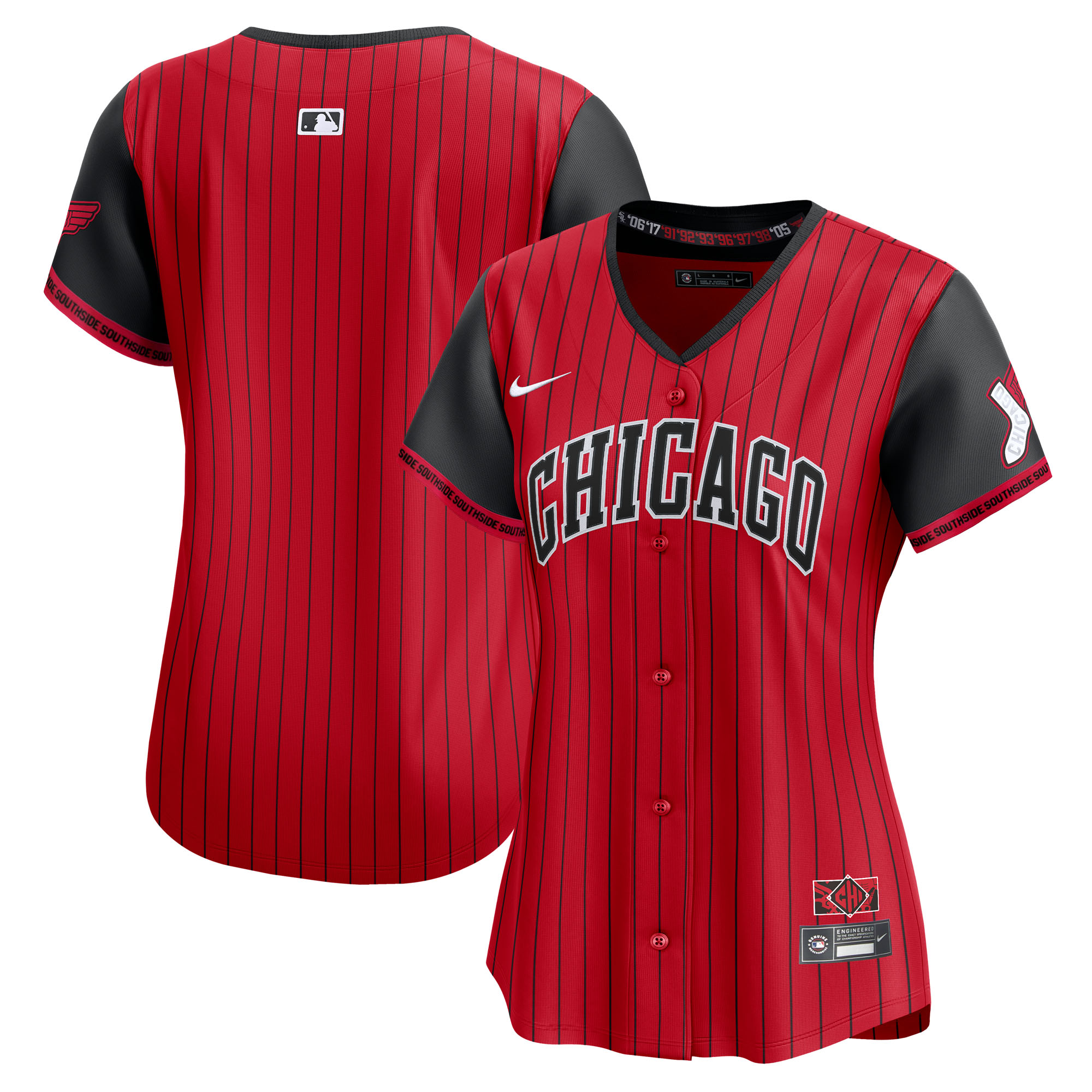 Nike Chicago White Sox 2025 City Connect Limited Trikot in Rot/Schwarz für Damen Image