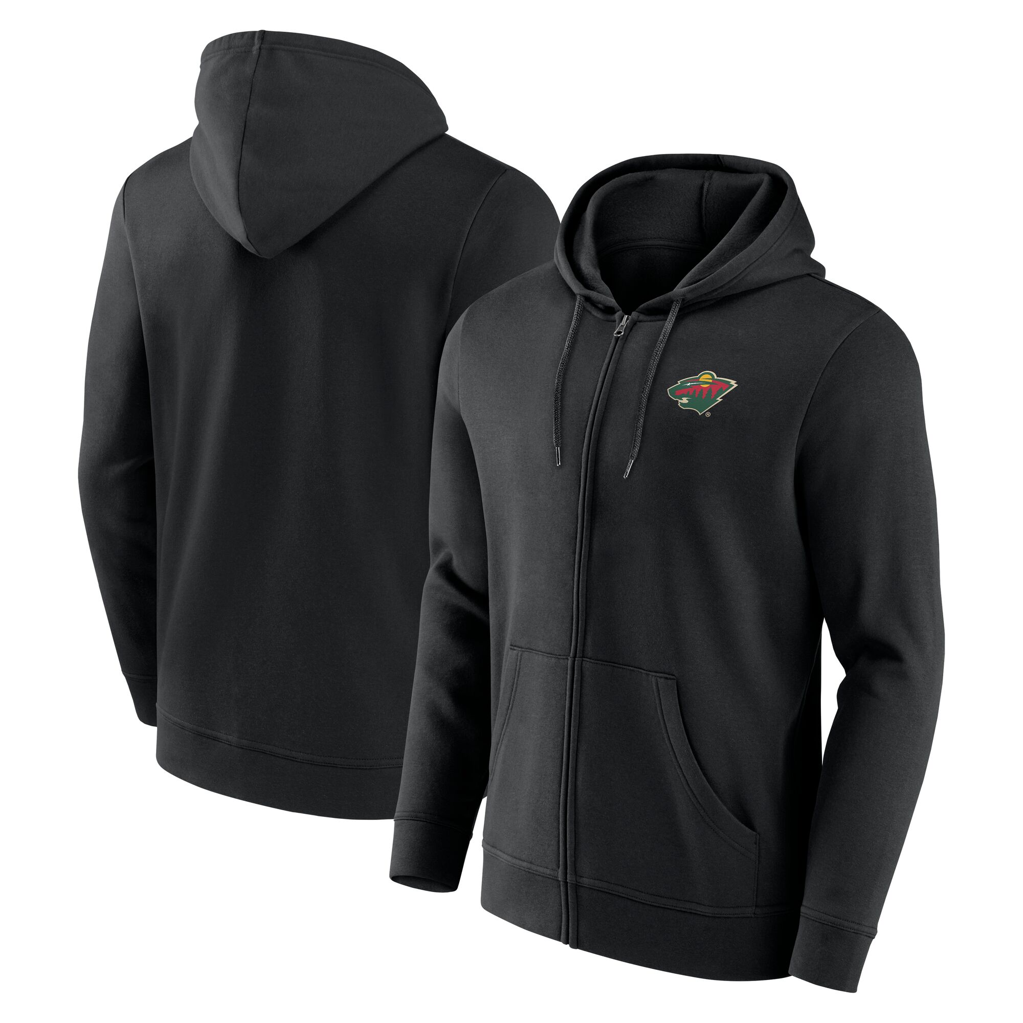 Minnesota Wild Primary Logo Reißverschluss Hoodie - Herren Image